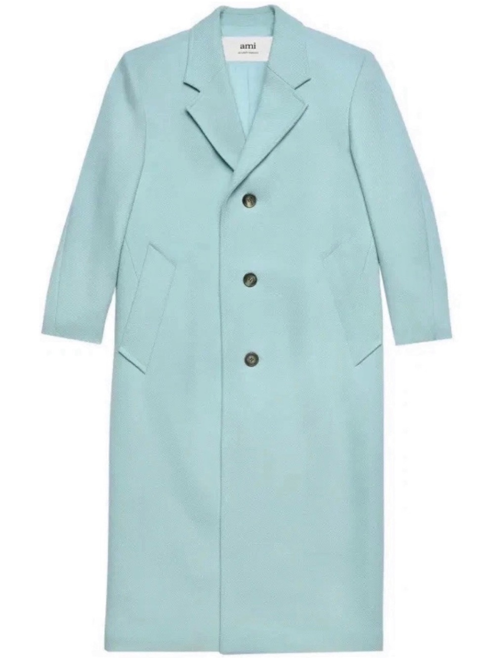 AMI Paris Oversized Wool-blend Gabardine Coat